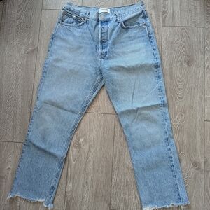Agolde Light Blue Straight Leg Jeans